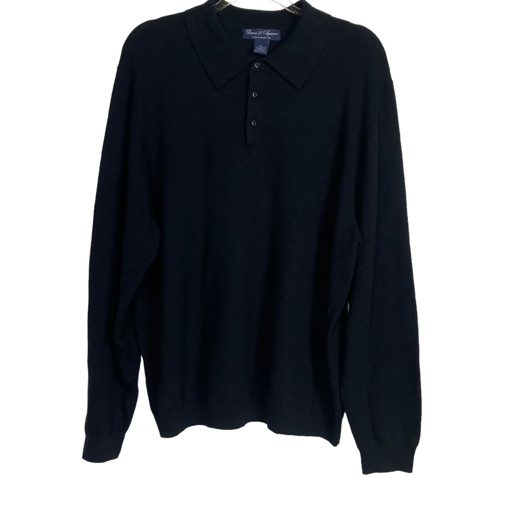 Davis & Squire Mens Extra Fine Merino Wool Knit Sweater